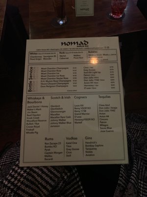 Menu photo 2 Nomad Washington, DC, DC