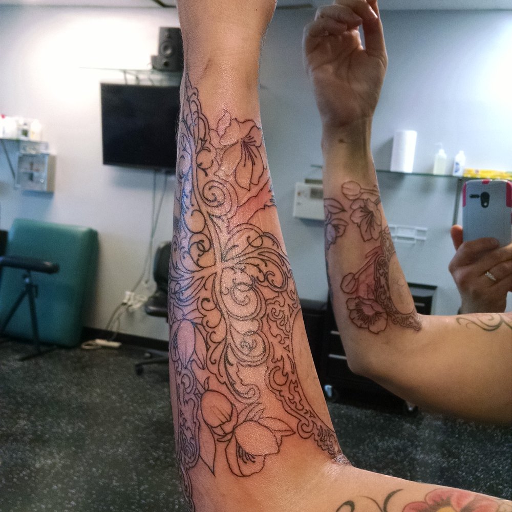 Defining Skin Tattoo - Outlines complete! - Tattoo Near Me - Columbus, Ohio Defining Skin Tattoo - Outlines complete! - Tattoo Near Me - Columbus, Ohio