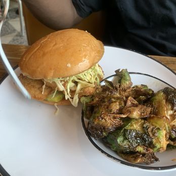 Honeymoon Chicken - Honey Dipped Sprouts Crispy Fish Sandwich - Chicken Shop Near Me - Washington, DC, District of Columbia