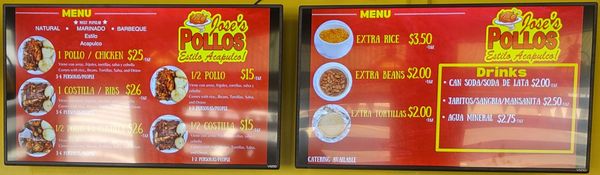 Menu photo 8 Jose's Pollos Estilo Acapulco San Diego, CA