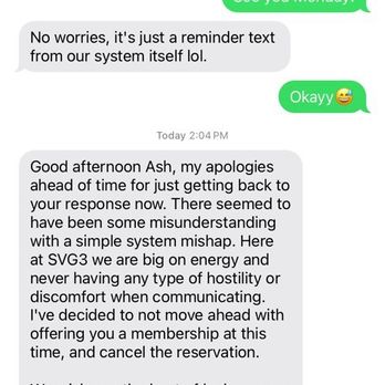 SVG3 Fitness - Layla Renee response after booking me. Completely unprofessional - Trainers Near Me - Las Vegas, Nevada SVG3 Fitness - Layla Renee response after booking me. Completely unprofessional - Trainers Near Me - Las Vegas, Nevada
