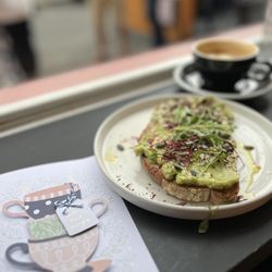 Over Under Coffee - Avocado toast and capuccino. Amazing!