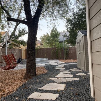 Cardenas Design and Build - Xeriscape around stock tank pool - Masonry/Concrete Near Me - Spring Branch, Texas