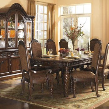 Furniture Barn - North Shore dining room extension table is masterful enough for a king's table, minus the king's ransom to own. Decorative Old World touches - Furniture Stores Near Me - Saint Paul, Minnesota