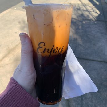 Teaspoon - Corte Madera - Thai tea with half and half and boba - Bubble Tea Near Me - Corte Madera, California Teaspoon - Corte Madera - Thai tea with half and half and boba - Bubble Tea Near Me - Corte Madera, California