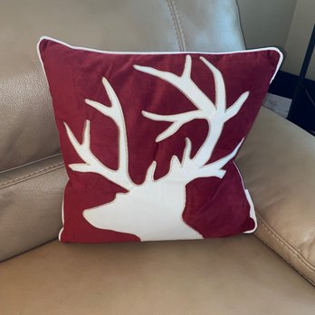 Homegoods - Velvet feather pillows can be turned around now in Oct since plain until I use raindeer for holiday - Department Stores Near Me - Ladera Ranch, California Homegoods - Velvet feather pillows can be turned around now in Oct since plain until I use raindeer for holiday - Department Stores Near Me - Ladera Ranch, California