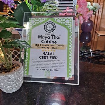 Maya Thai Cuisine - Certified Halal - Thai Near Me - Temple Terrace, Florida Maya Thai Cuisine - Certified Halal - Thai Near Me - Temple Terrace, Florida
