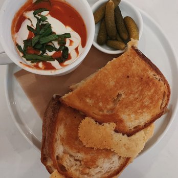 Mr West Cafe Bar Downtown - IG: @foodsbysachi Grilled Cheese + Tomato Soup - Bars Near Me - Seattle, Washington Mr West Cafe Bar Downtown - IG: @foodsbysachi Grilled Cheese + Tomato Soup - Bars Near Me - Seattle, Washington