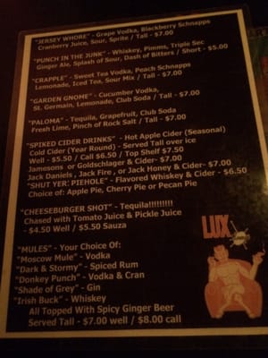 Menu photo 2 Lux Lounge Rochester, NY