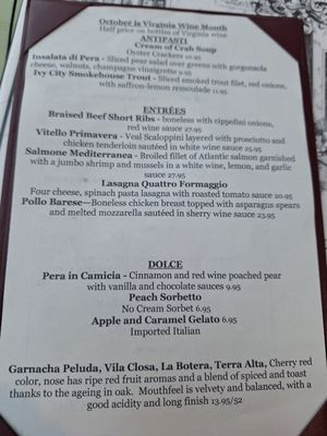 Menu photo 4 The Portofino Restaurant Arlington, VA