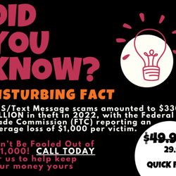 Carteret Tech - Quick Fix assist with text message scam validation.
