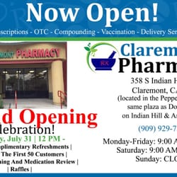 Claremont Pharmacy - Everyone is invited to enjoy our grand opening event on 7/31/2016 at 12 pm! Come to enjoy refreshments, free gifts and chance to win prizes!