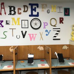 Kuna Library District - Alphabet wall in our Children's Room