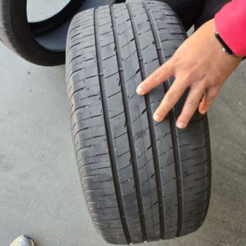 America's Tire - Kenneth showing us our front tire . - Tires Near Me - Carson, California
