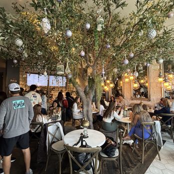 Glimmer Cafe - View as you walk in. Small seating area. Charming decor! - Cafes Near Me - Delray Beach, Florida