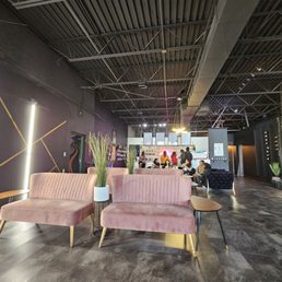 Swankiest coffee shop in town, if not super functional. Swankiest coffee shop in town, if not super functional.