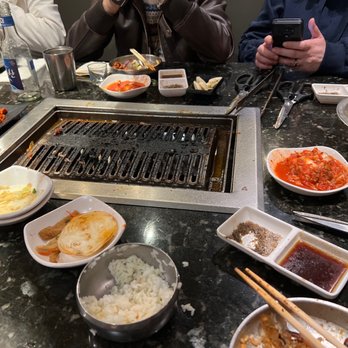 Buga Korean BBQ - We destroyed everything. Sorry didn't get a picture of actual food. We were too hungry and scarfed it all. - Barbeque Near Me - San Diego, California