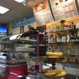 Ordering area with menu! They got baklava y'all!