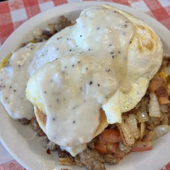 Dick's Uptown Cafe - Teril's Mess. Incredible. Popping with flavor and they did not skimp on anything! - Breakfast & Brunch Near Me - Cedar Hill, Texas