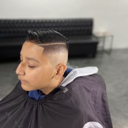 One eleven barbers - Amazing skin fade with a hard part by Jeff in the 3rd chair from the front door!!