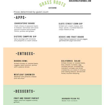 Grassroots - Personal Chefs Near Me - Linville, Virginia