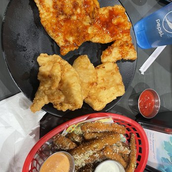 Bonchon Colorado Springs - Cross Peak View - Strips 8 PC & Seasoned Fried Zucchini - Chicken Wings Near Me - Colorado Springs, Colorado