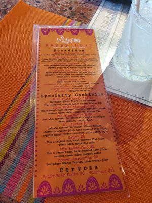 Menu photo 6 Milagros Redwood City, CA