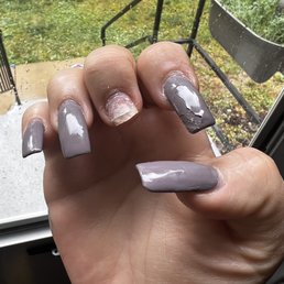 Gel manicure with acrylic Gel manicure with acrylic
