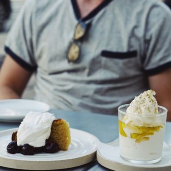 Lilia - Olive Oil cake and Italian Job. A perfect combination of desserts - Italian Near Me - Brooklyn, New York