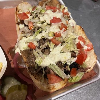 Big Easy BBQ - Debris po boy. Good but light on horseradish and the bun isn't sturdy enough to hold up to the contents. Fell apart. - Barbeque Near Me - Holly Springs, Georgia