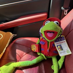 Bohemian house vintage antiques - Beautiful Kermit Plush!