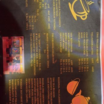 Chai Wallah - Menu - Coffee & Tea Near Me - Lomita, California