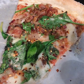 Automatic Pizza - Pizza loaded with bacon and spinach - Pizza Near Me - Athens, Georgia Automatic Pizza - Pizza loaded with bacon and spinach - Pizza Near Me - Athens, Georgia