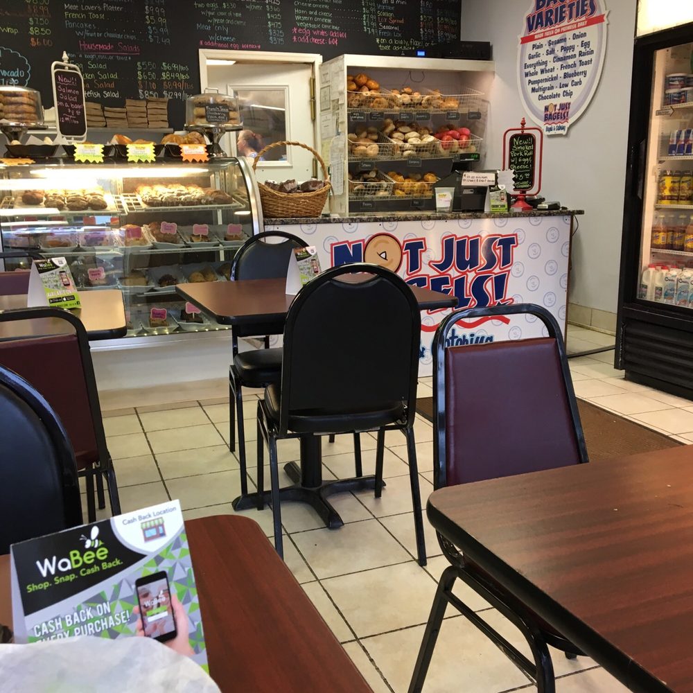the inside of a restaurant