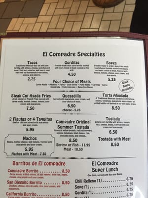 Menu photo 4 El Compadre Atascadero, CA Menu photo 4 El Compadre Atascadero, CA