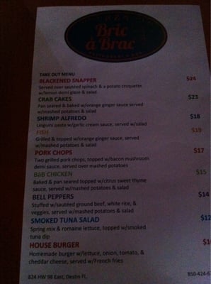 Menu photo 8 Bric a Brac Destin, FL Menu photo 8 Bric a Brac Destin, FL