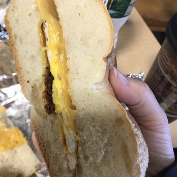 E Street Bagels - One egg, one piece of cheese and one piece of bacon broken in pieces RIPOFF - Bagels Near Me - Wall Township, New Jersey E Street Bagels - One egg, one piece of cheese and one piece of bacon broken in pieces RIPOFF - Bagels Near Me - Wall Township, New Jersey