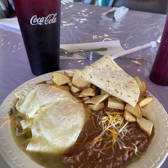 Rosie's Cafe - "Christmas " huevos rancheros - Burgers Near Me - Grants, New Mexico