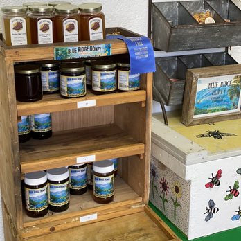 Blue Ridge Honey - display of jars of honey - Honey Near Me - Ventura, California