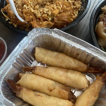 Nur Thai - Shrimp spring rolls, Pad Thai Noodles - Thai Near Me - Park, New York Nur Thai - Shrimp spring rolls, Pad Thai Noodles - Thai Near Me - Park, New York