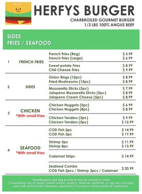 Menu photo 3 Herfy's Edmonds, WA