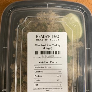 Ready Fit Go - Cilantro Lime Turkey - Health Markets Near Me - Hermosa Beach, California Ready Fit Go - Cilantro Lime Turkey - Health Markets Near Me - Hermosa Beach, California