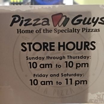 Pizza Guys - Business Hours - Pizza Near Me - San Jose, California Pizza Guys - Business Hours - Pizza Near Me - San Jose, California