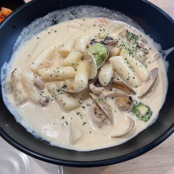 Kimganae - Seafood cream Tteokbokki - Korean Near Me - Flushing, New York Kimganae - Seafood cream Tteokbokki - Korean Near Me - Flushing, New York