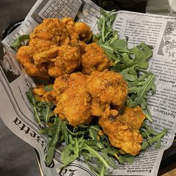 Julien’s Bar - Cauliflower wings with buffalo sauce - THE BEST!