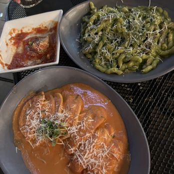 Piattini - Lobster Ravioli Daragosta  Fusilli Pesto - Italian Near Me - Boston, Massachusetts
