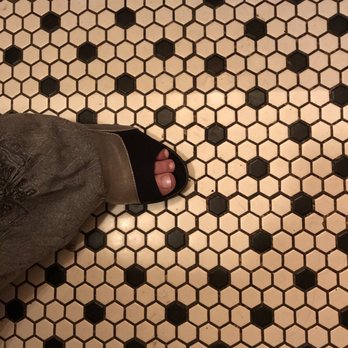 Tinker Taco - Vintage tile on the bathroom floor at Tinker Taco Lab. - Mexican Near Me - Woodstock, New York Tinker Taco - Vintage tile on the bathroom floor at Tinker Taco Lab. - Mexican Near Me - Woodstock, New York