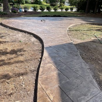 TrulyHome Concrete - Large Ashlar stamped concrete patio installation - Masonry/Concrete Near Me TrulyHome Concrete - Large Ashlar stamped concrete patio installation - Masonry/Concrete Near Me