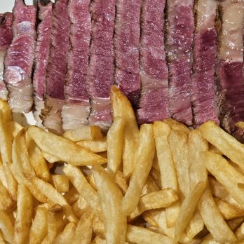 Txanton - Medium Rare Steak with Fries (I apologize for not knowing the name  of this dish.) - Wine Bars Near Me - Makati City, NCR