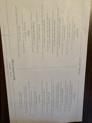 Menu photo 6 Allen Street Grill State College, PA